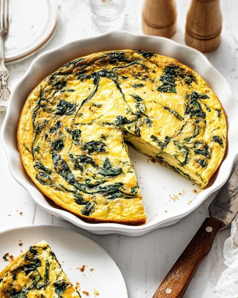 Crustless Spinach and Gruyère Quiche Recipe