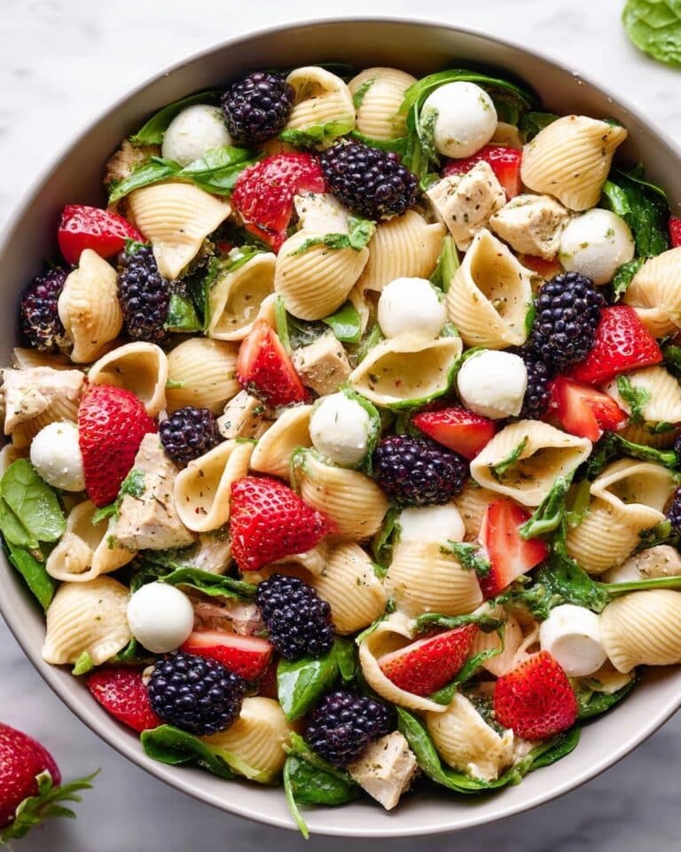 Chicken and Berry Pesto Pasta Salad Recipe