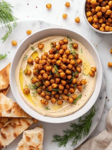 Vegan Dill Dip with Crispy Chickpeas Recipe