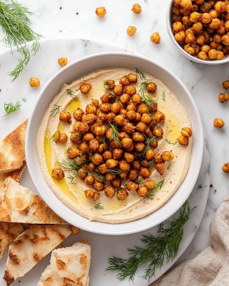 Vegan Dill Dip with Crispy Chickpeas Recipe
