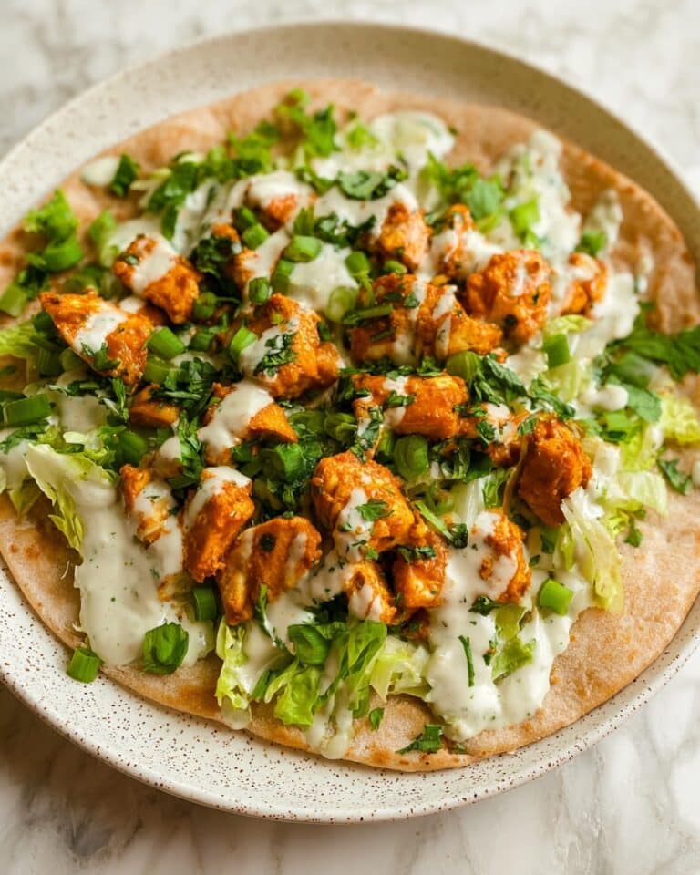 Buffalo Tofu Wraps with Vegan Ranch and Spicy Tahini Sauce Recipe
