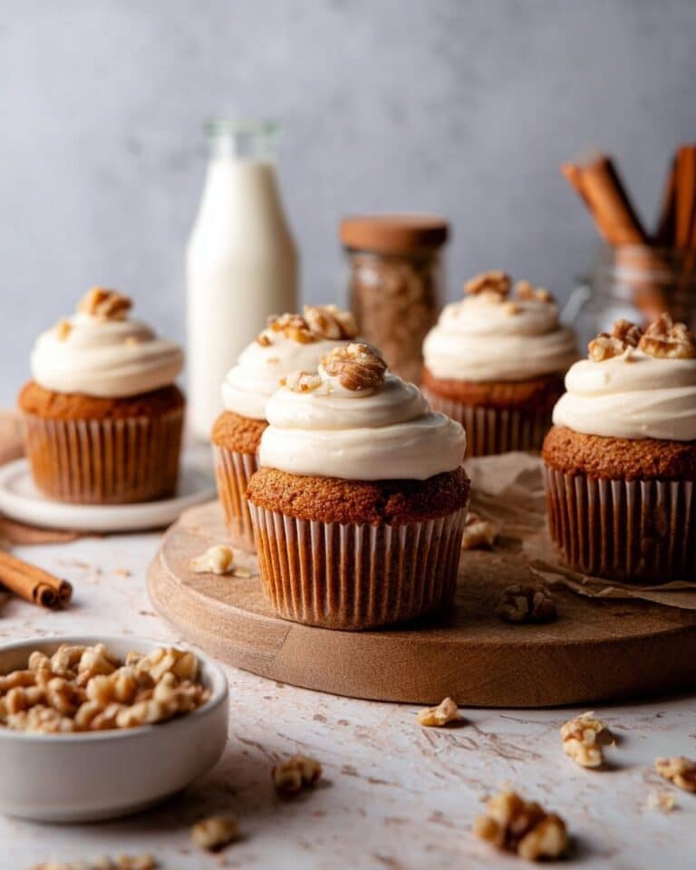 Carrot Cake Cupcakes with Cream Cheese Frosting Recipe