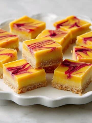 Mango Bars with Raspberry Swirl Recipe