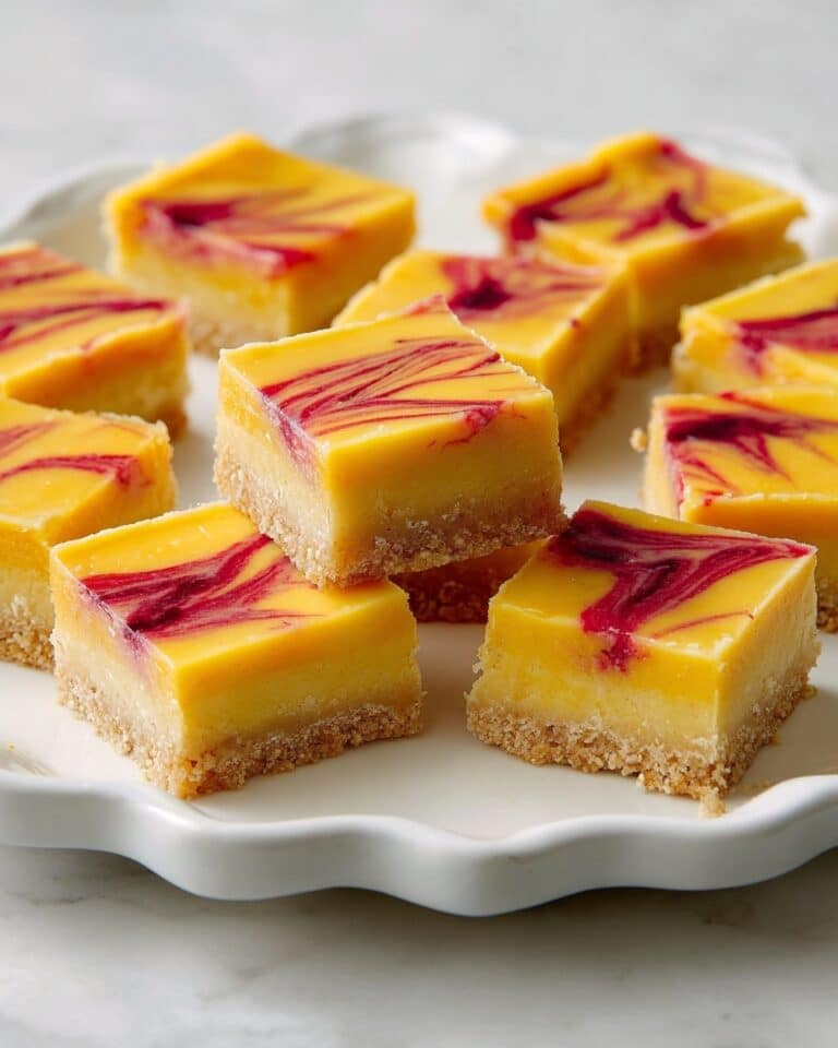 Mango Bars with Raspberry Swirl Recipe
