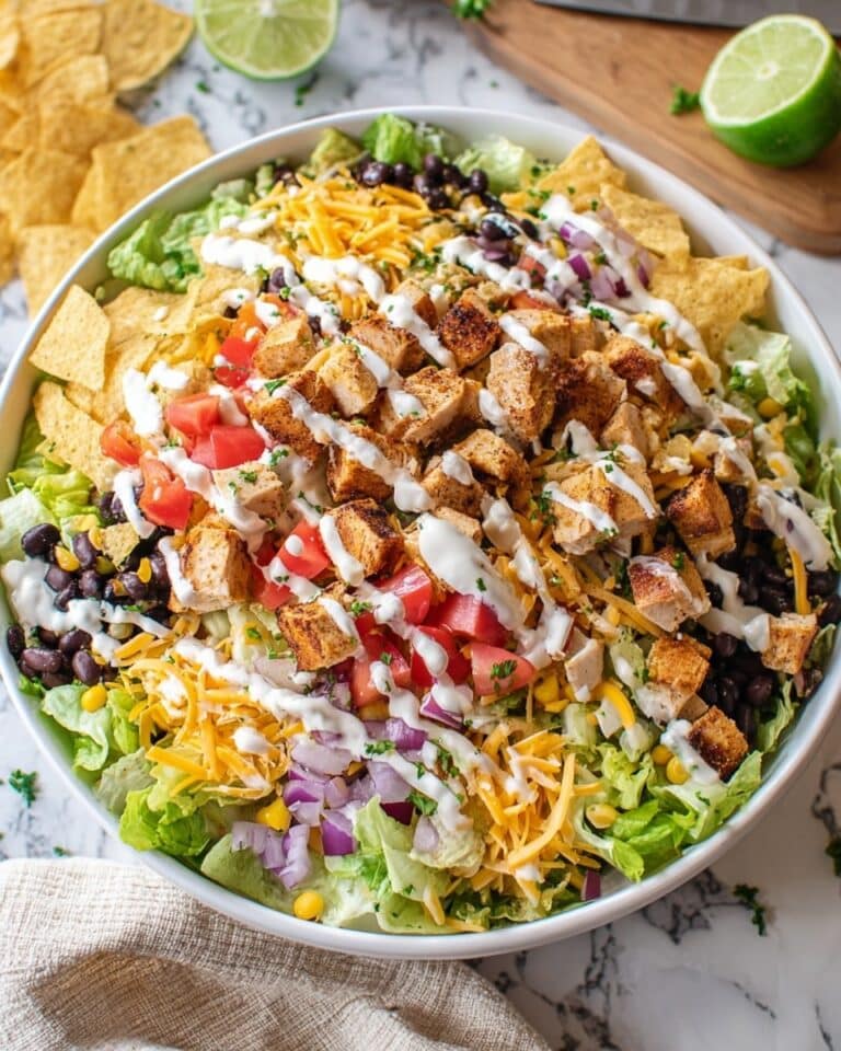 Fiesta Chicken Salad with Taco Seasoning and Ranch Dressing Recipe