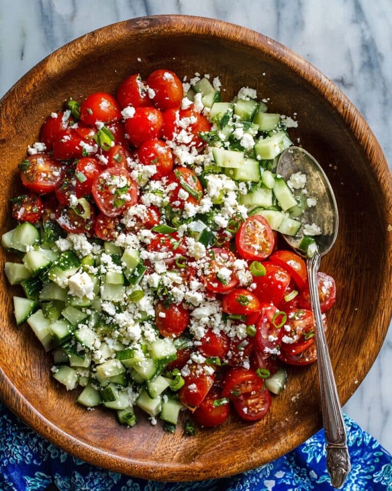 Cherry Tomato Salad with Feta, Cucumber, and Avocado Recipe