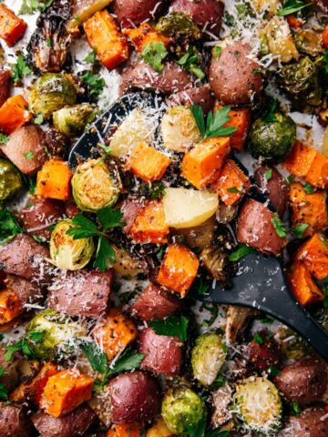 Roasted Vegetables with Herbs and Parmesan Recipe