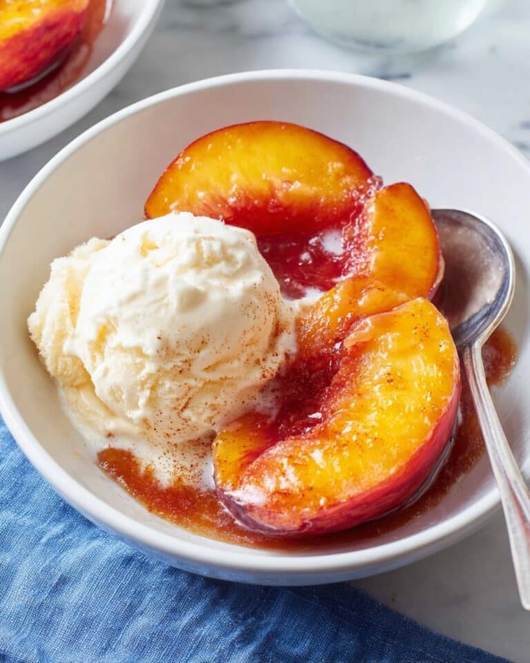 Baked Peaches with Cinnamon and Honey Recipe