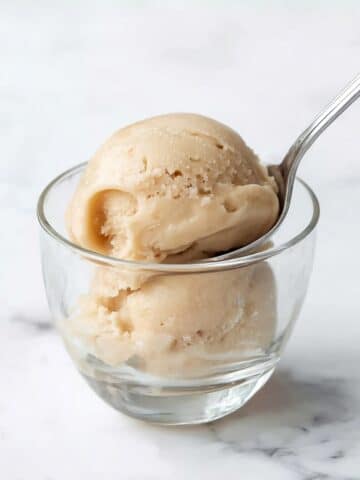 Banana Ice Cream with Peanut Butter Drizzle and Chocolate Chips Recipe
