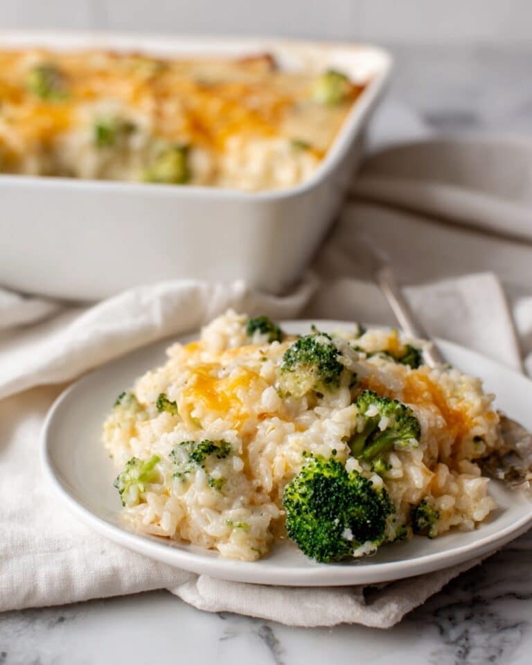 Cheesy Broccoli Rice Casserole Recipe