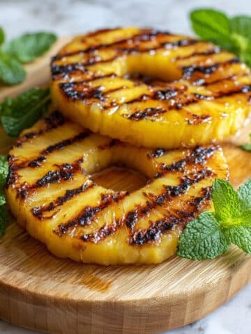Grilled Pineapple with Cinnamon Sugar Butter Recipe