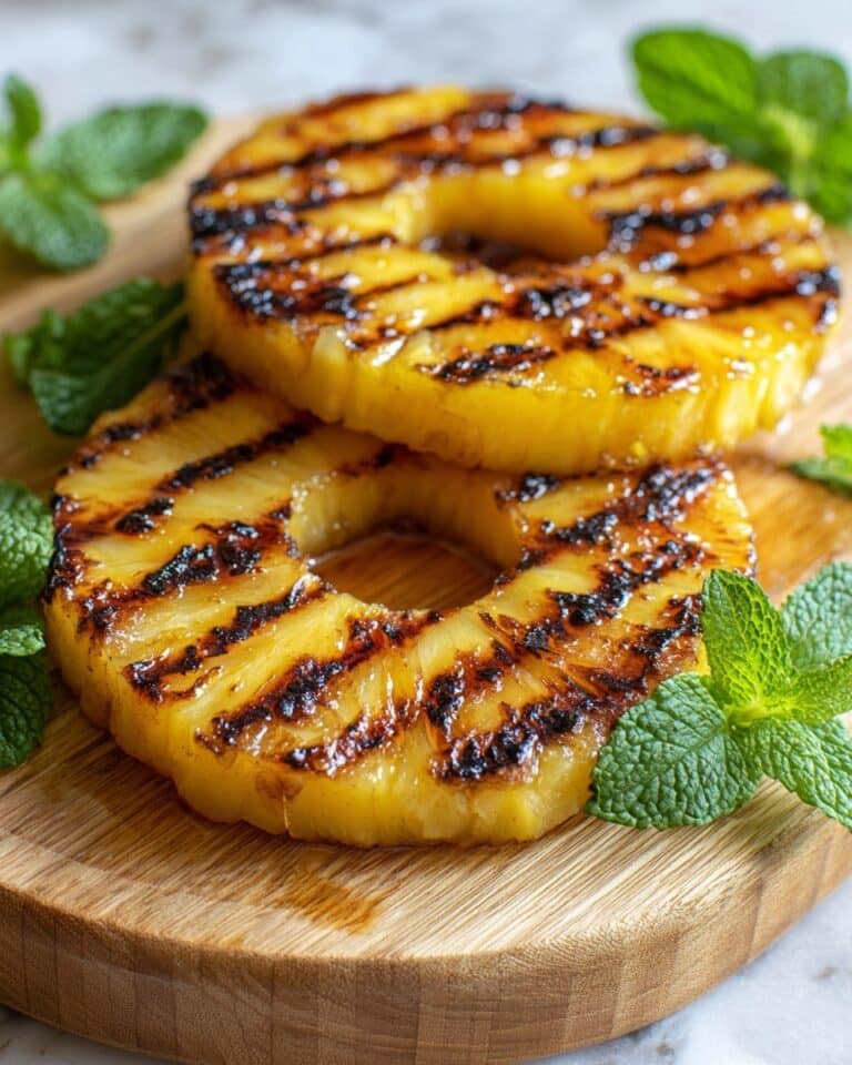 Grilled Pineapple with Cinnamon Sugar Butter Recipe