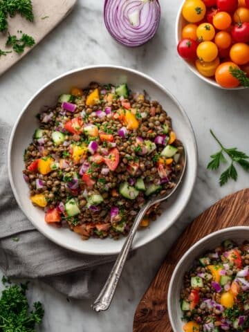 Lentil Tabbouleh Salad Recipe