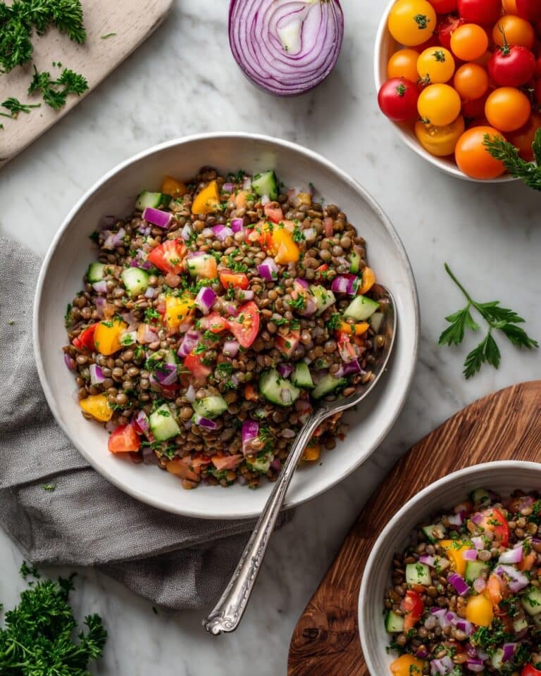 Lentil Tabbouleh Salad Recipe
