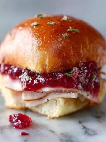 Turkey Cranberry Sliders Recipe