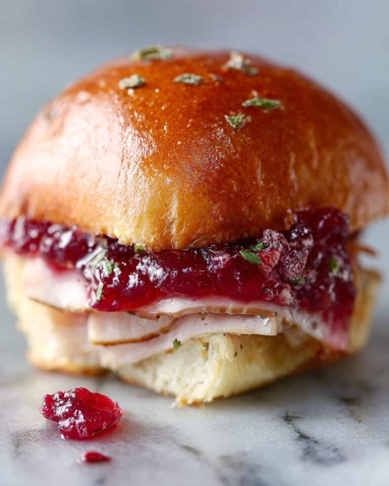 Turkey Cranberry Sliders Recipe