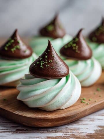 Irish Mint Chocolate Meringue Cookies Recipe