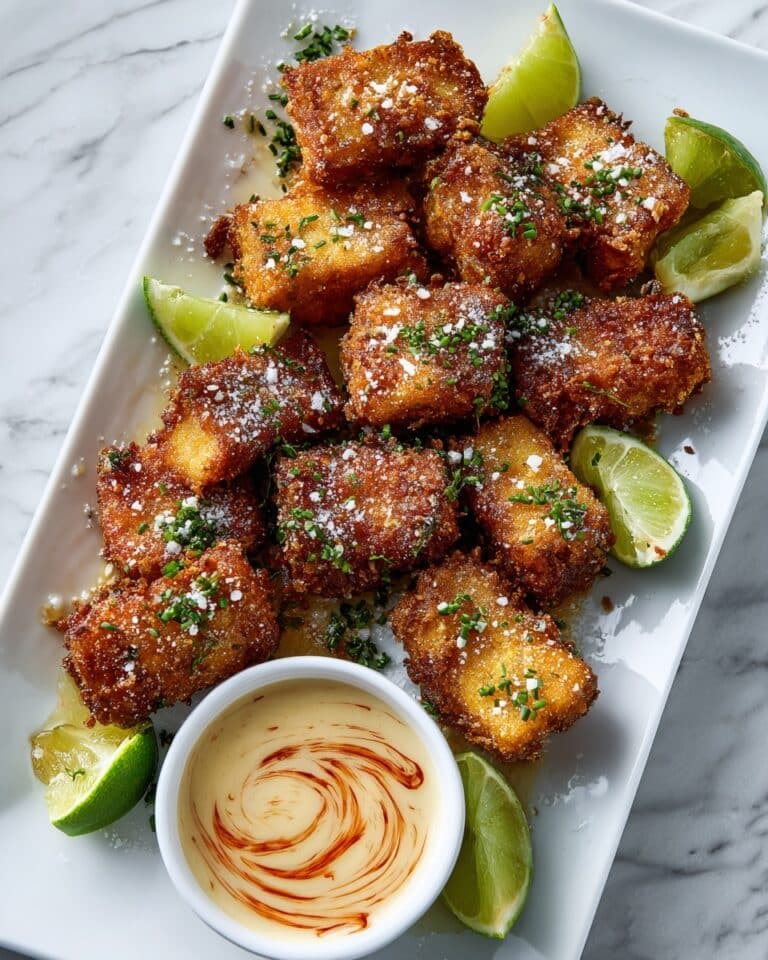 Super Crispy Fried Silken Tofu with Spicy Sriracha Mayo Recipe