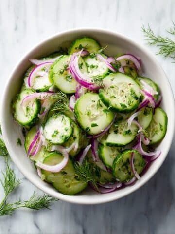 One Pot Cucumber Onion Salad Recipe