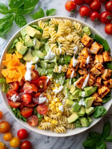 BBQ Chicken Ranch Pasta Salad Recipe