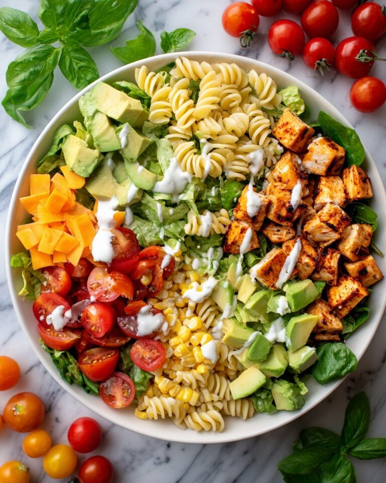 BBQ Chicken Ranch Pasta Salad Recipe