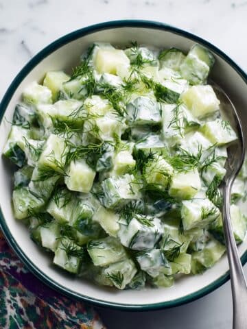 Creamy Cucumber Salad Recipe