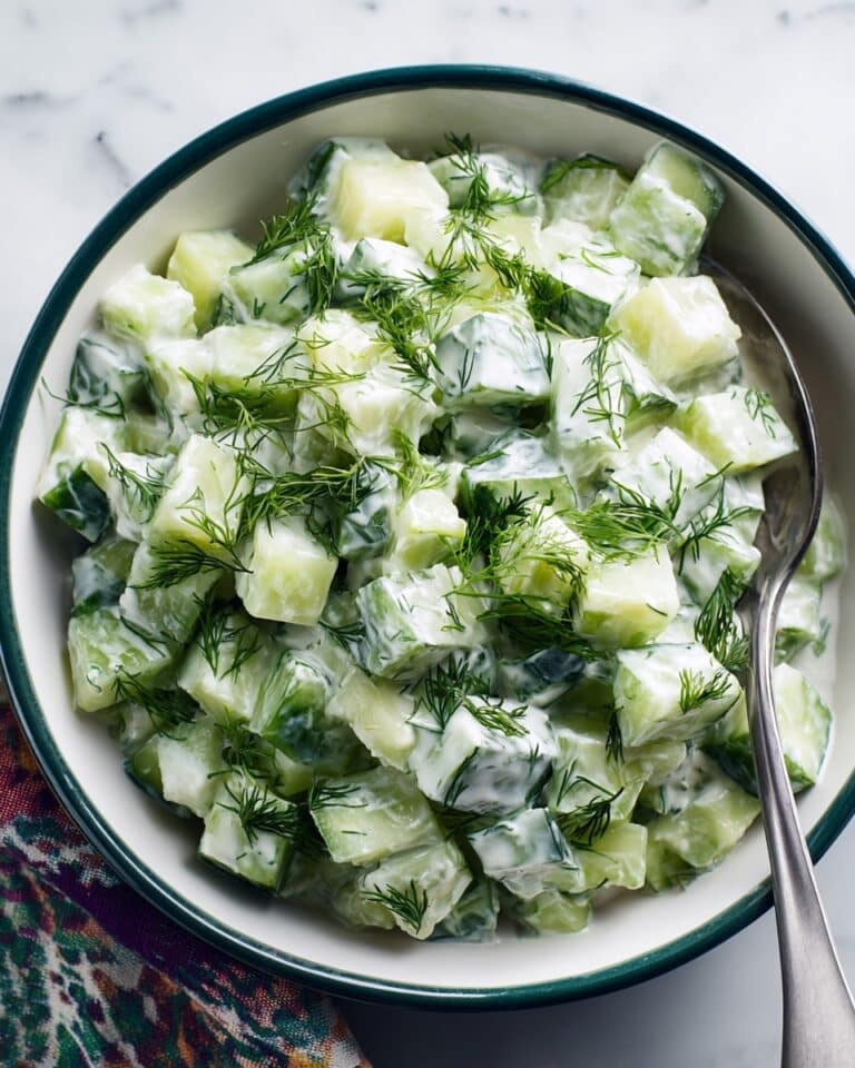 Creamy Cucumber Salad Recipe