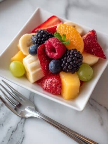 Orange Honey Rainbow Fruit Salad Recipe