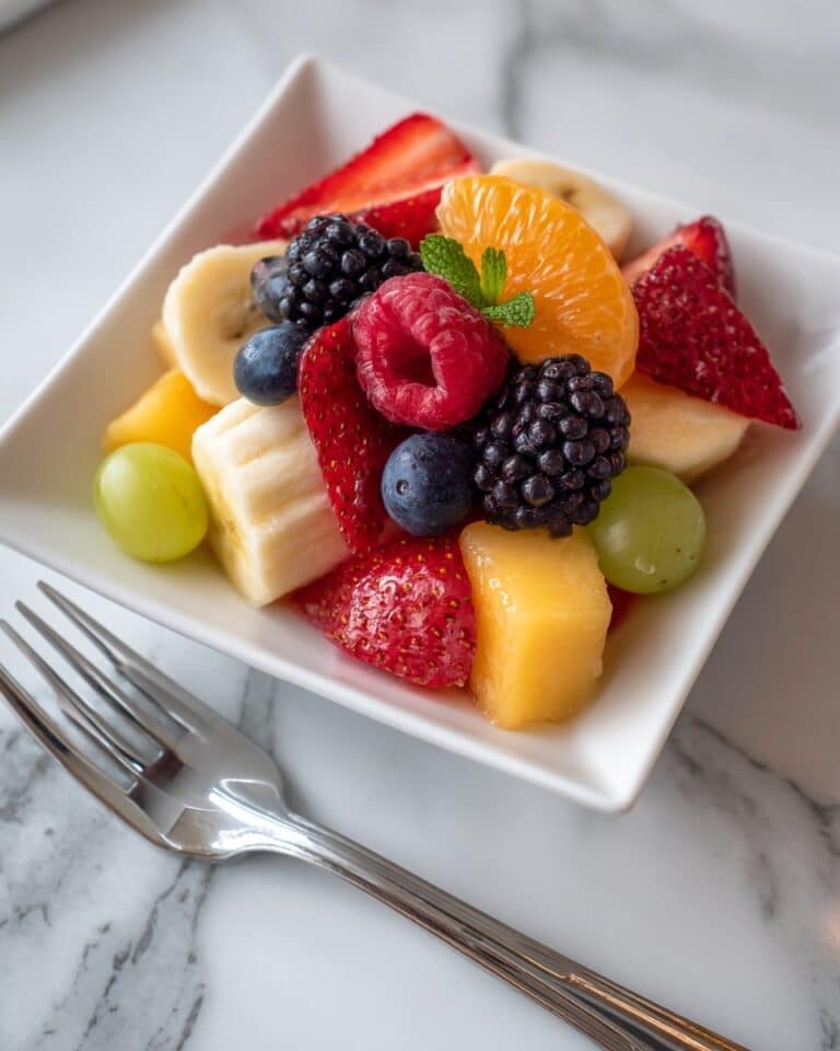Orange Honey Rainbow Fruit Salad Recipe
