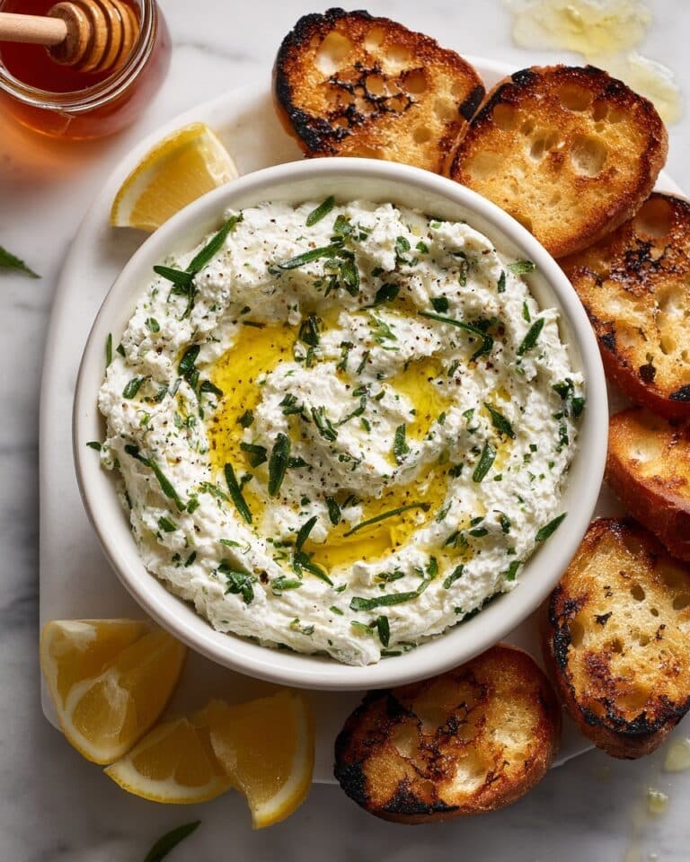 Whipped Ricotta with Fresh Herbs, Lemon, and Honey Recipe