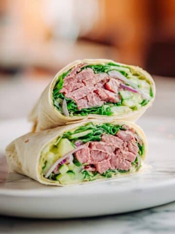 Salmon Wraps with Watercress & Spicy Mayo Recipe