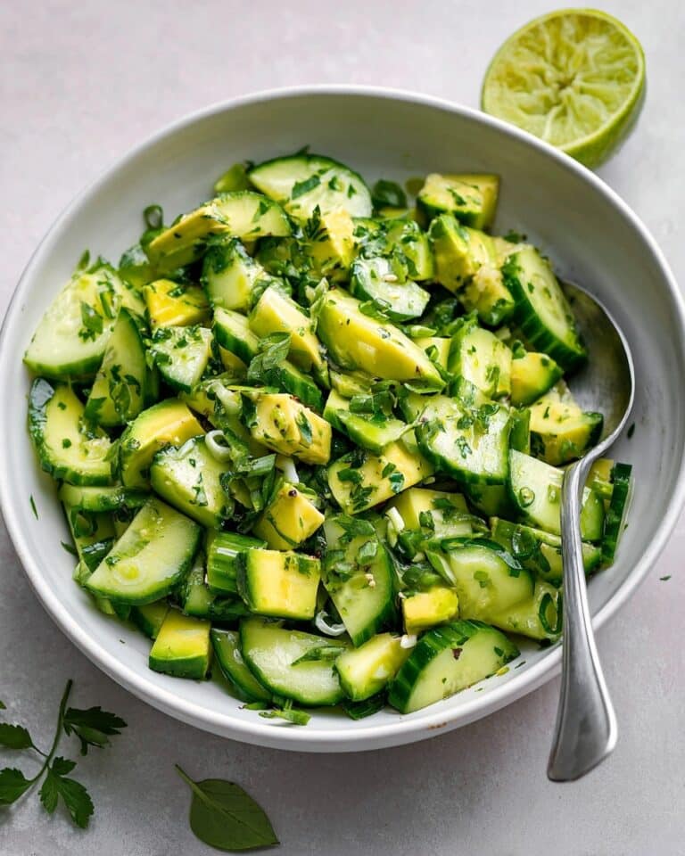 Smashed Cucumber Avocado Salad Recipe