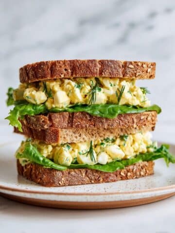 Creamy Greek Yogurt Egg Salad with Red Onion and Chives Recipe