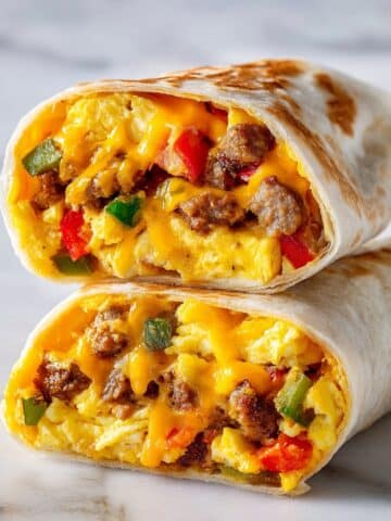 Freezer Breakfast Burritos Recipe