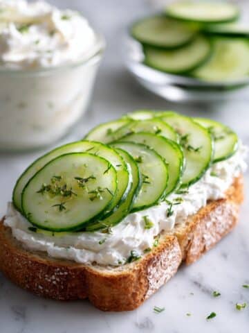 Cucumber Sandwiches with Dill and Lemon Recipe