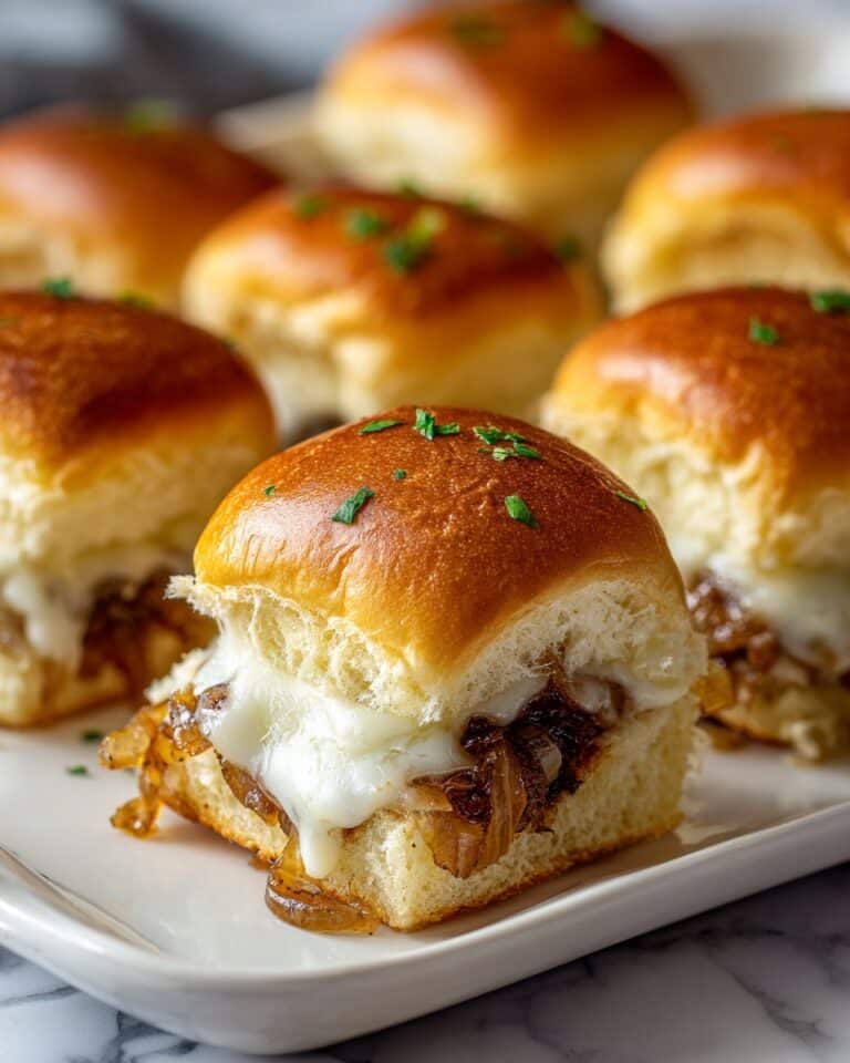 French Onion Meatball Sliders Recipe