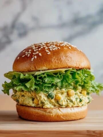 Smashed Chickpea Avocado Dill Pickle Sandwiches Recipe