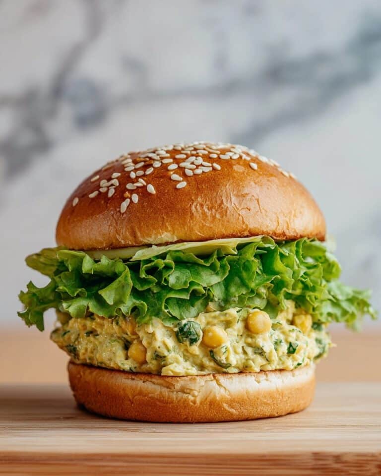 Smashed Chickpea Avocado Dill Pickle Sandwiches Recipe