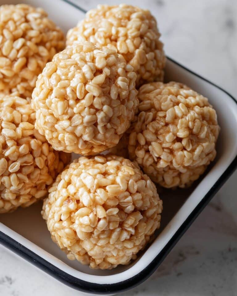 Caramel Marshmallow Rice Krispie Balls Recipe
