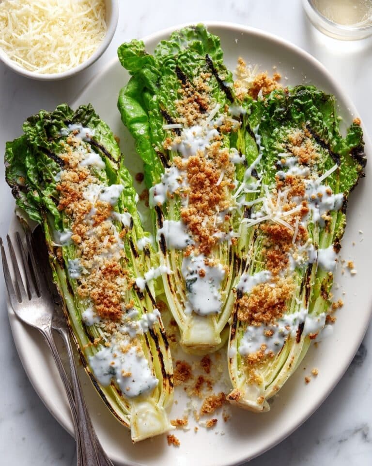 Grilled Caesar Salad with Toasted Breadcrumbs and Cajun Chicken Recipe