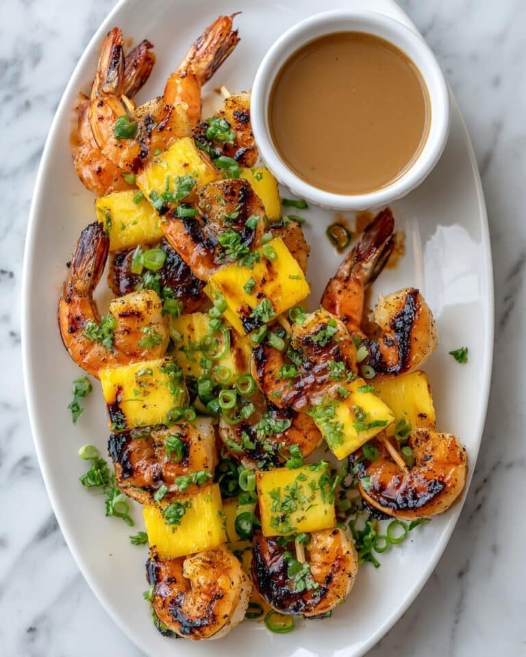 Grilled Shrimp & Mango Skewers Recipe