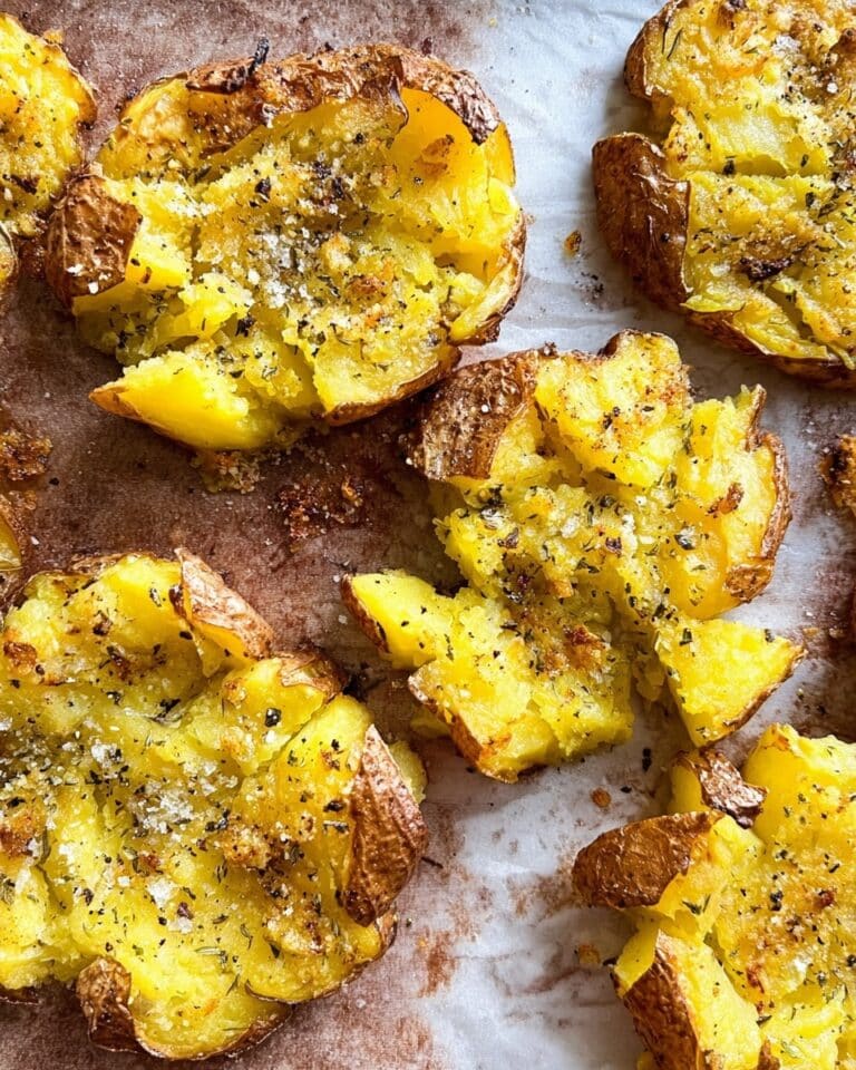 Garlic Ranch Smashed Potatoes Recipe