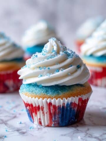 Red White and Blue Cupcakes Recipe