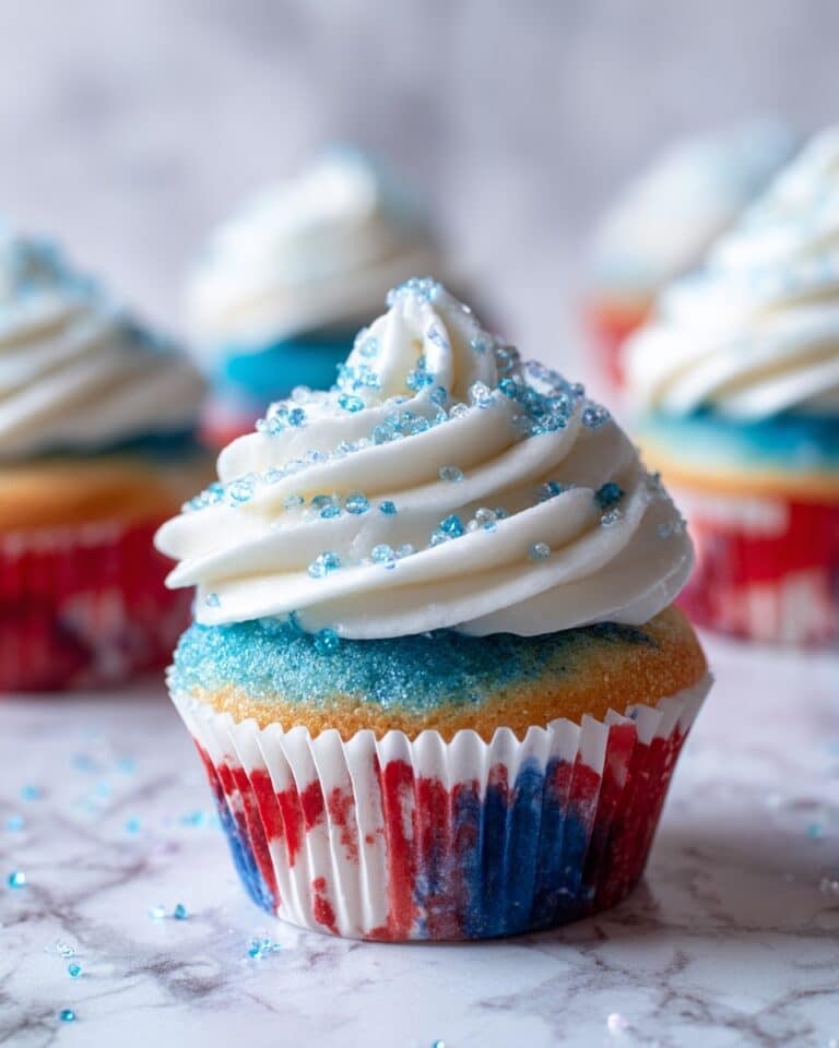 Red White and Blue Cupcakes Recipe
