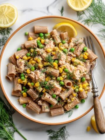 Lemon Dill Salmon Pasta Salad Recipe