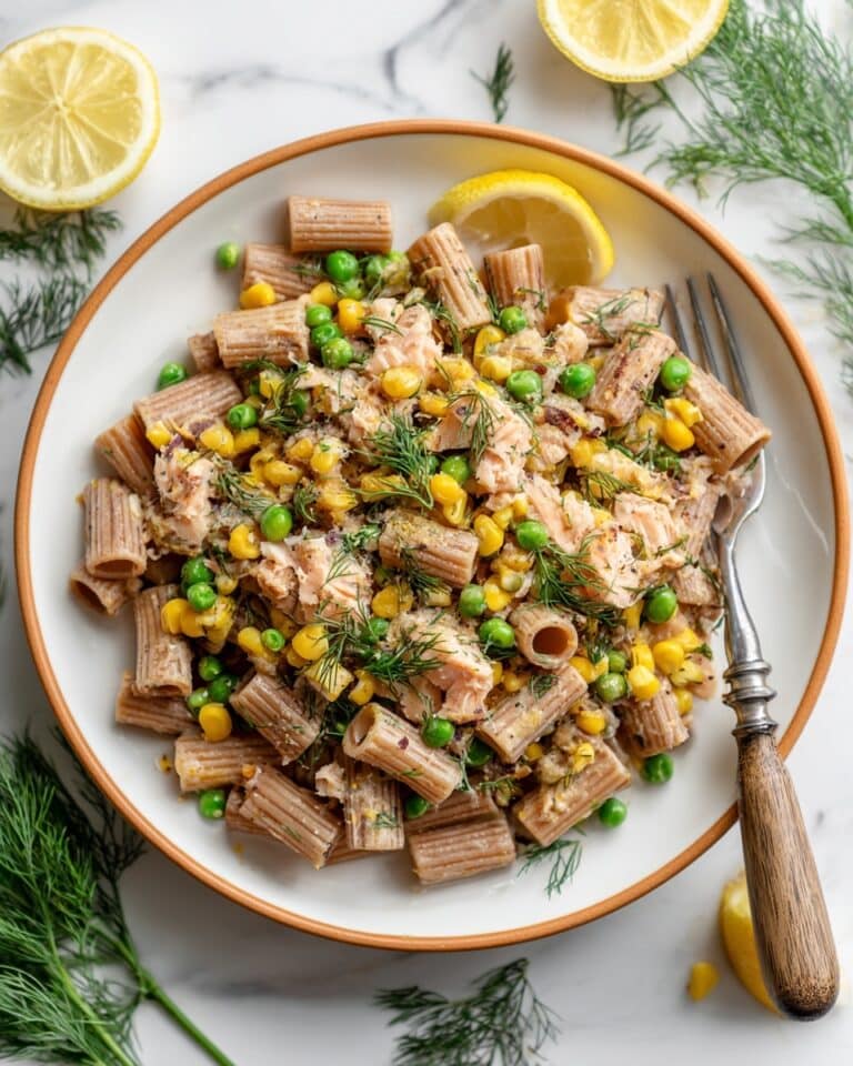 Lemon Dill Salmon Pasta Salad Recipe