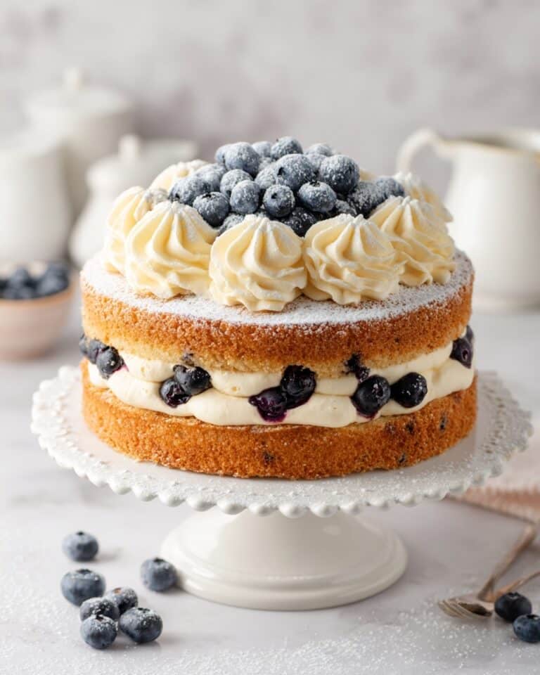 Lemon Blueberry Zucchini Cake with Lemon Buttercream Recipe