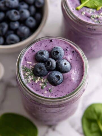 Blueberry Cottage Cheese Smoothie Recipe