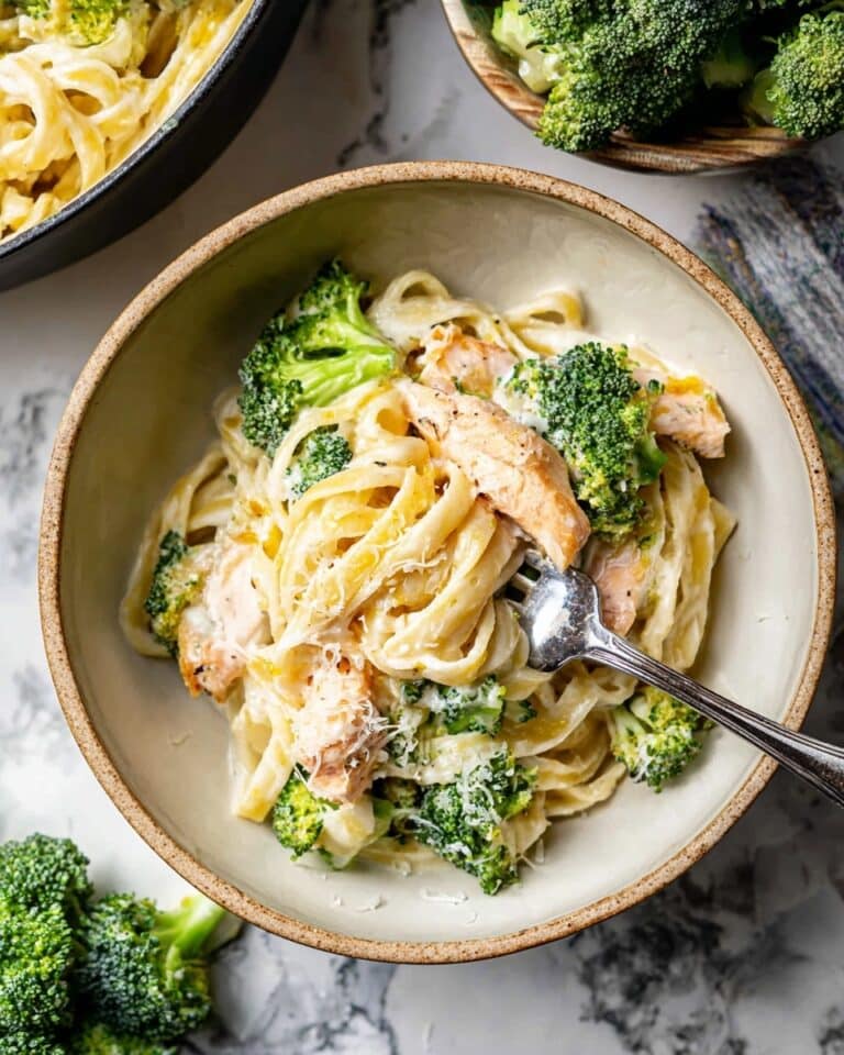 Chicken Fettuccine Alfredo With Broccoli Recipe