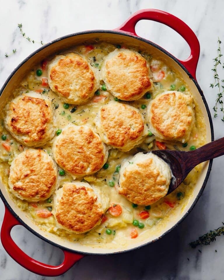 Chicken Pot Pie with Biscuits Recipe